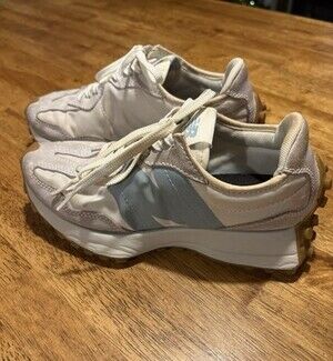 NEW BALANCE 327 Moonbeam Storm Blue and White Sneakers Running Shoes Womens 5
